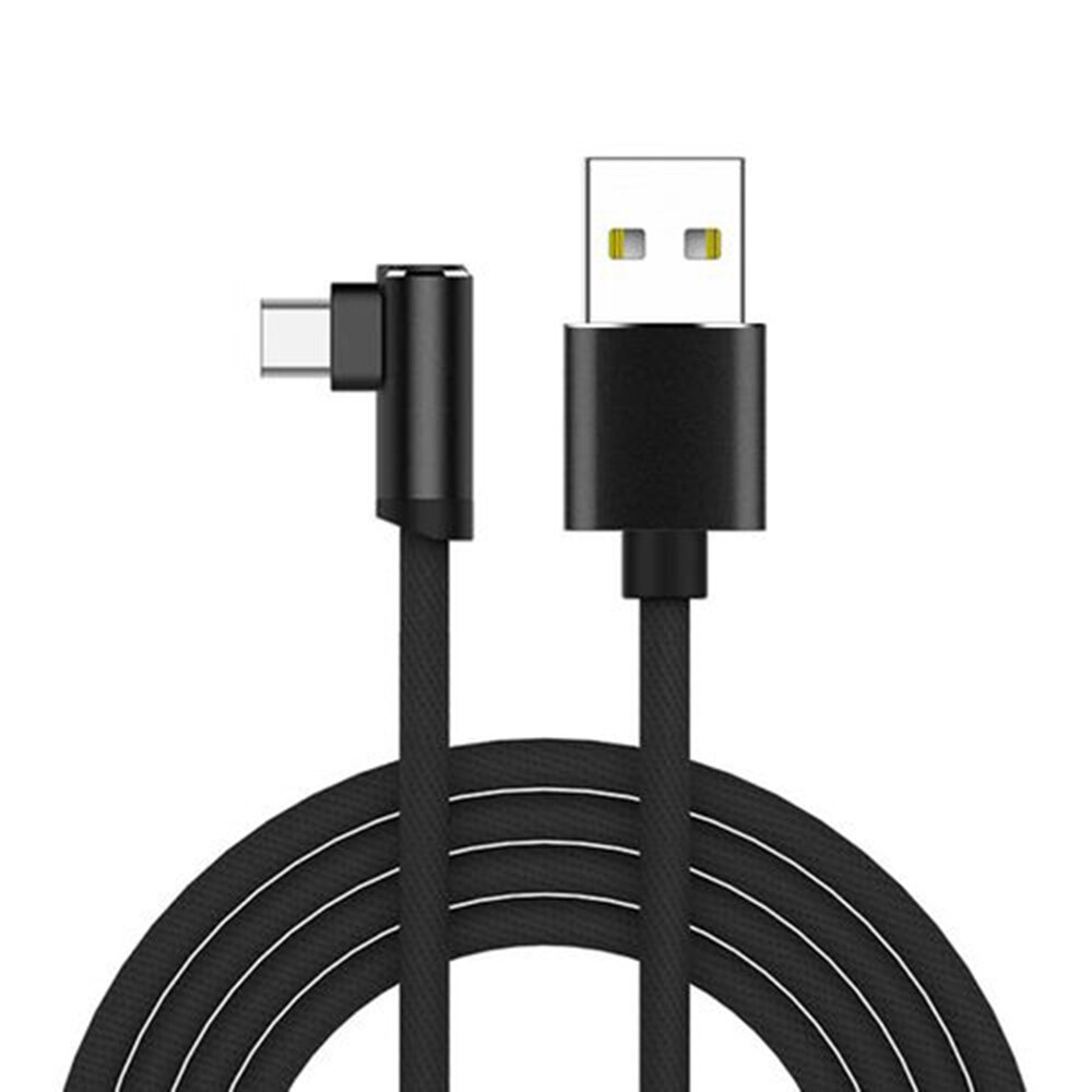 범용 USB Type-C 충전기 케이블 각도 직각 90 꼰 휴대 전화 액세서리